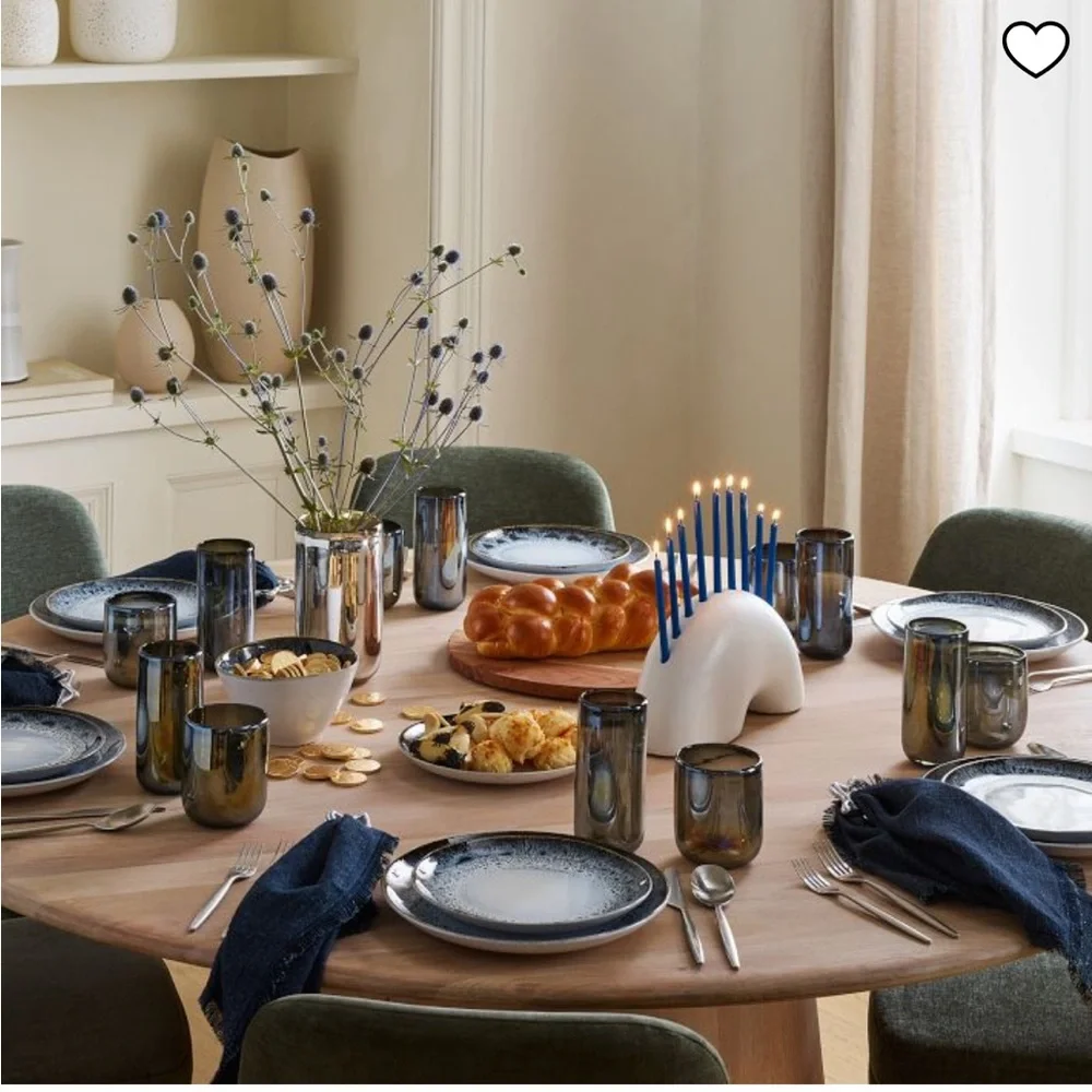 West Elm black white grey reactive glaze stoneware bowl dinnerware